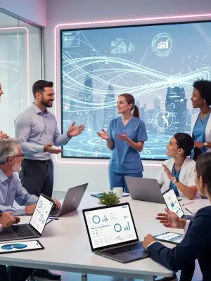 Profesionales diversos participando en programas de educación continua, simbolizando el crecimiento y las nuevas oportunidades en 2026.
