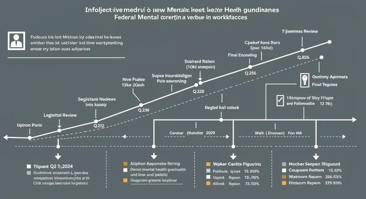 Infographic showing timeline for federal mental health guideline implementation