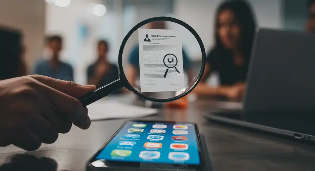 Scrutinizing new digital communication laws on a smartphone