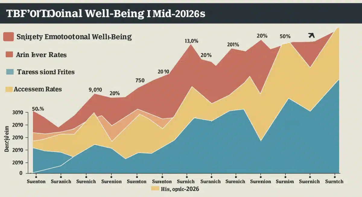 Infographic showing US emotional well-being trends 2026