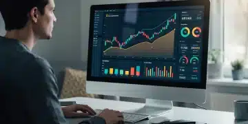 Persona analizando gráficos financieros sobre inflación y estrategias de ahorro para la jubilación.