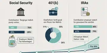 Guía práctica: Maximiza tus beneficios de jubilación 2026 Infografía explicando componentes y estrategias para maximizar beneficios de jubilación en Estados Unidos